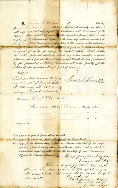 Linn Swears Loyalty to the United States of America by James S. Linn